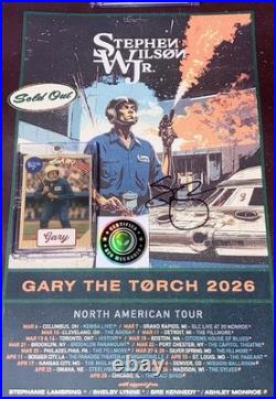 Stephen Wilson Jr. Autographed Concert Poster 2026 + GARY Card First Edition