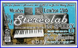 Stereolab Boulder Fox 1996 Original Concert Poster