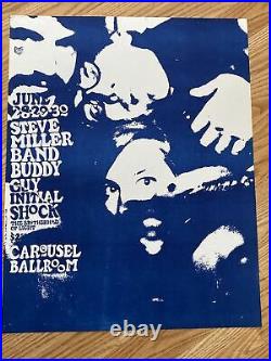Steve Miller Buddy Guy AOR Carousel Ballroom Original Concert Poster