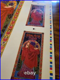 Stevie Nicks Original Concert Art Print Poster Uncut Sheet Signed Bob Masse