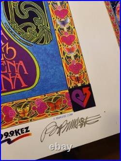 Stevie Nicks Original Concert Art Print Poster Uncut Sheet Signed Bob Masse