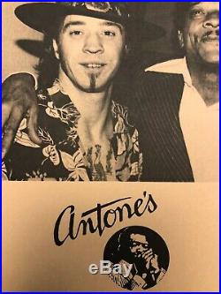 Stevie Ray Vaughn Antones Austin Texas 1982 ORIGINAL Poster Vulcan Gas Rare