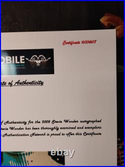 Stevie Wonder Signed Concert Poster Original 2008 Coa Included See All Photos