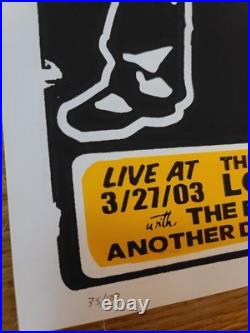 Strike Anywhere Concert Poster Providence RI 2003 by Pete Cardoso