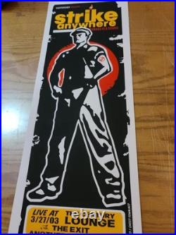Strike Anywhere Concert Poster Providence RI 2003 by Pete Cardoso