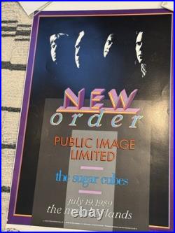 Sugarcubes New Order Public Image Ltd July 19, 1989 Meadowlands Concert Poster