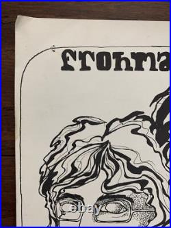 Sunset Auditorium Black Arm Band 1968 Bill Graham Era Original Concert Poster