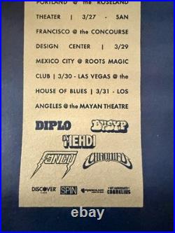 Super Rare Justice 2007 Cross Shaped Concert Tour Poster Vintage Diplo Busy P