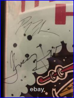 Super rare and fully signed The Tragically Hip authentic Concert Poster framed