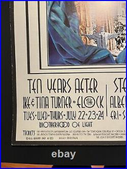 TEN YEARS AFTER IKE AND TINA TURNER BG-183 FILLMORE concert poster DAVID SINGER