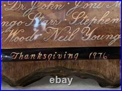 THE BAND Dylan Van Clapton Joni RINGO Muddy Waters LAST WALTZ CONCERT POSTER'76