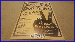 The Byrds Peace Pop Festival Original Concert Poster Flying Burrito Bros
