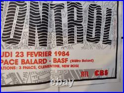 THE CLASH Out Of Control ORIGINAL GIANT SIZE French Concert Poster 1984 RARE