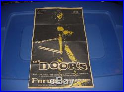 THE DOORS IN MEXICO CITY 1969 CONCERT POSTER Original JIM MORRISON Psych