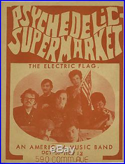 THE ELECTRIC FLAG Original 1967 Psychedelic Supermarket Concert Handbill BOSTON