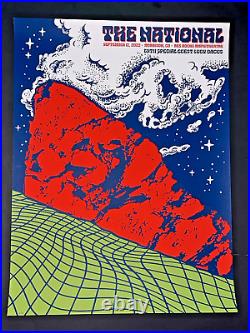 THE NATIONAL Original Concert Poster RED ROCKS 2022 Lucy Dacus S/N