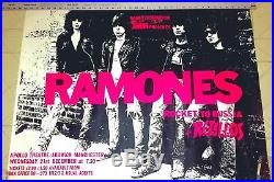 THE RAMONES+REZILLOS 1977 UK Concert Poster, Large 29X38 Rocket 2 Russia-Punk