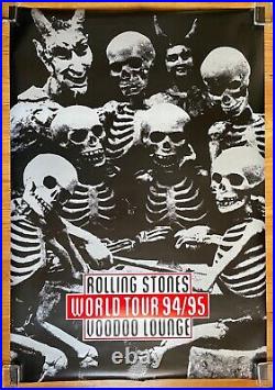 THE ROLLING STONES World Tour 94/95 Voodoo Lounge HUGE CONCERT Tour POSTER Minty