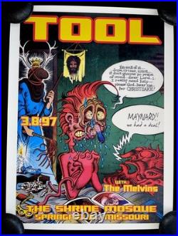 TOOL Melvins Concert Poster 3/8/97 The Shrine Mosque Springfield MO Ænima Print