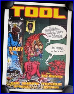 TOOL Melvins Concert Poster 3/8/97 The Shrine Mosque Springfield MO Ænima Print
