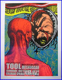 TOOL Original 2002 Concert Poster w MESHUGGAH signed & numbered by LINDSEY KUHN
