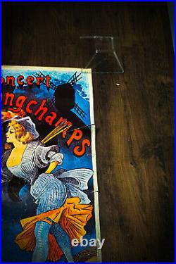 TRIANON CONCERT HEROS CELLARIUS BY CHOUBRAC 23 x 33 Rolled Poster 1960's