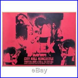 T Rex 1971 Newcastle City Hall Concert Poster (UK)