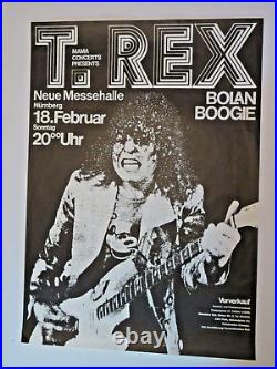 T-Rex/Marc Bolan-1973 German Concert Poster vintage Marc Bolan