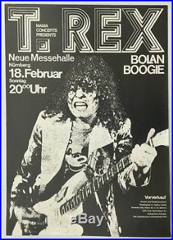 T-Rex Marc Bolan Boogie German Concert Poster 1973