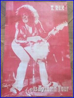 T-Rex Marc Bolan Original Promo Concert Tour Gig Poster Autumn Tour 1972
