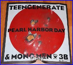 Teengenerate Monomen Pearl Harbor Day metal concert poster shot Art Chantry