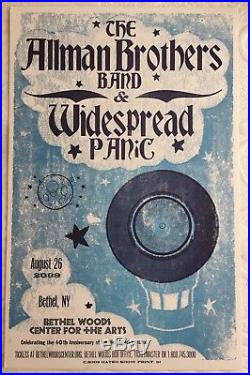 The Allman Brothers & Widespread Panic Hatch Show Print Concert Poster 2009 WSP