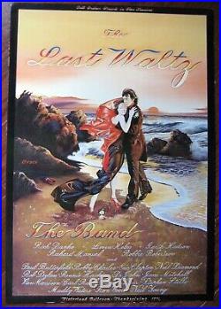 The Band Last Waltz Concert Poster Aor Winterland Bill Graham's Original
