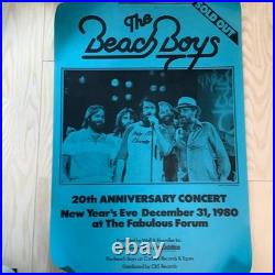 The Beach Boys / 20th ANNIVERSARY CONCERT 1980 Official Gig Poster 23x35in