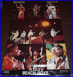 The Beach Boys Vintage 1977 Concert Collage Poster Near Mint Never Displayed