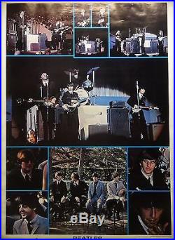 The Beatles 42x58 Concert Collage Subway Music Poster 1976 Original