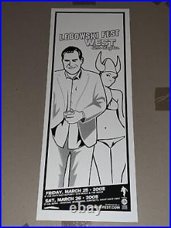 The Big Lebowski Fest Los Angeles 2005 Original 2 Concert Poster The Dude Abides