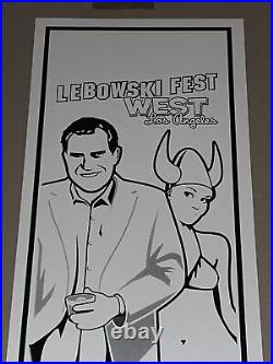 The Big Lebowski Fest Los Angeles 2005 Original 2 Concert Poster The Dude Abides