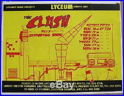 The CLASH Lyceum Theatre LONDON 1981 UK Original PUNK CONCERT POSTER Sex Pistols