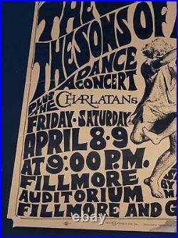 The Charlatans FD 4 -2 Fillmore 1966 Concert Poster
