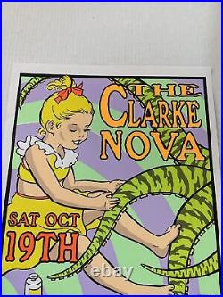 The Clarke Nova The Kilowatt San Francisco Original Concert Poster Signed Kozik
