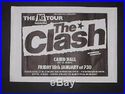 The Clash 16 Tons Original 1980 Dundee punk concert gig poster 45x32cm