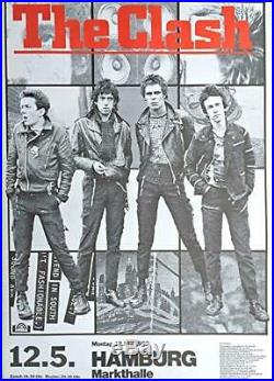 The Clash Concert Poster 1980 Hamburg ORIGINAL Printing