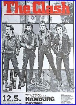 The Clash ORIGINAL Hamburg Concert Poster from 1980 (not a re-print)