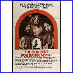 The Concert for Bangladesh (1972) Original Movie Poster 27x41