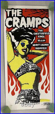 The Cramps Nashville Tn 2004 Original Silkscreen Concert Poster