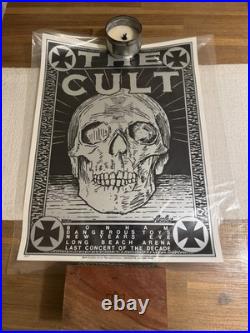The Cult Band Concert Poster by Frank Kozik 1989 Arena Long Beach, California