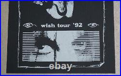 The Cure 1992 Original Wish Tour 92 Concert Poster 11 x 16 inches