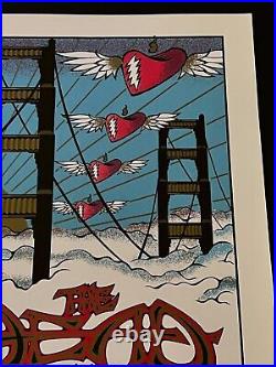 The Dead Warfield Valentine's Day Original Signed Concert Poster