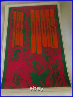 The Doors 1967 Original Concert Poster At Saladin Head Shop, Offset Lithograph
